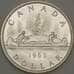 Монета Канада 1 доллар 1963 КМ54 UNC Серебро (n17.19) арт. 21659
