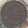 Италия 1 чентезимо 1908 КМ35 XF лак на стороне портрета арт. 41720