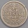 Кюрасао монета 25 центов 1943 КМ38 VF арт. 43581