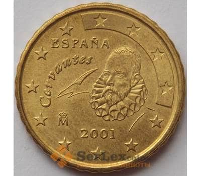 Монета Испания 10 евроцентов 2001 КМ1043 aUNC (J05.19) арт. 17106