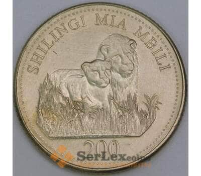 Монета Танзания 200 шиллингов 1998 КМ34 UNC арт. 18583