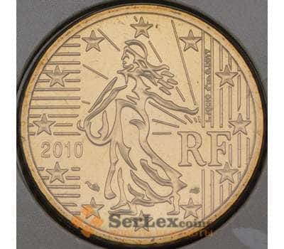Монета Франция 50 евроцентов 2010 BU из набора арт. 28128