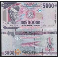 Гвинея 5000 франков 2015 Р49 UNC арт. 51445