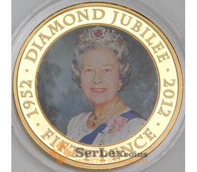 Джерси 50 пенсов 2012 UC208 Proof 60 лет Правления арт. 54988