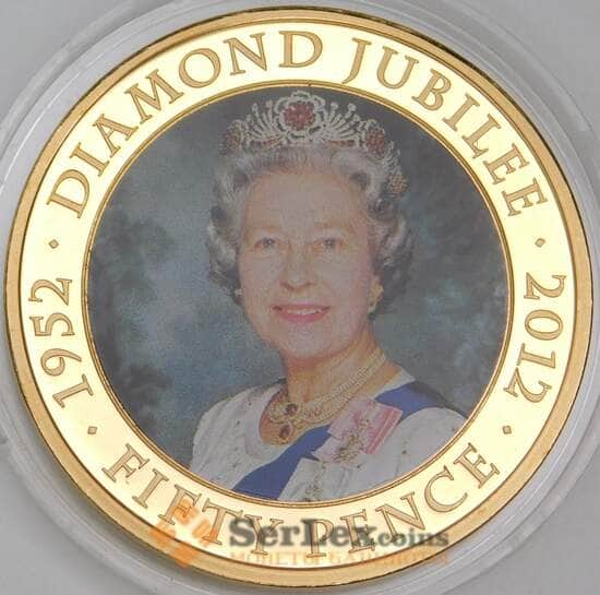 Джерси 50 пенсов 2012 UC208 Proof 60 лет Правления арт. 54988 Джерси 50 пенсов 2012 UC208 Proof 60 лет Правления арт. 54988
