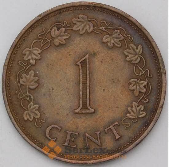 Мальта 1 цент 1972 КМ8 арт. 29393