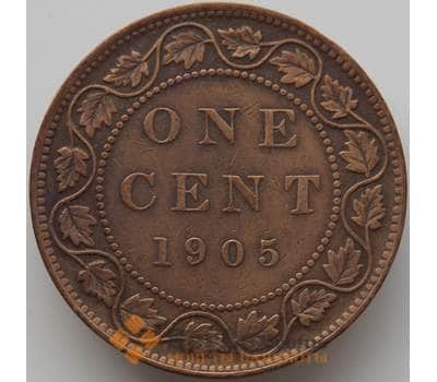 Монета Канада 1 цент 1905 КМ8 VF арт. 11664