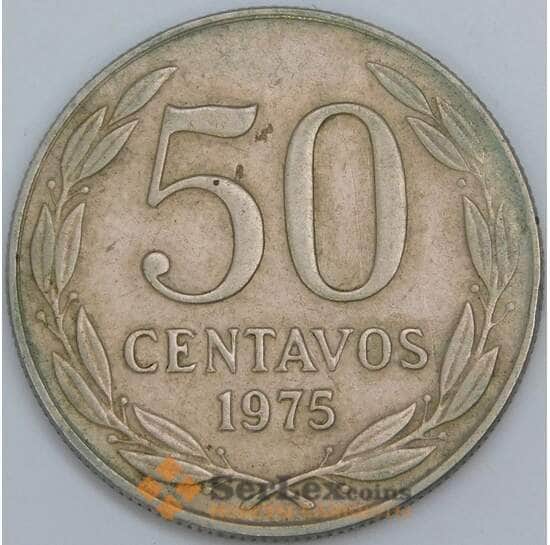 Чили 50 сентаво 1975 КМ206 XF арт. 57739