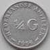 Монета Нидерландские Антиллы 1/4 гульдена 1956 КМ4 XF арт. 12192