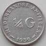 Нидерландские Антиллы 1/4 гульдена 1956 КМ4 XF арт. 12192