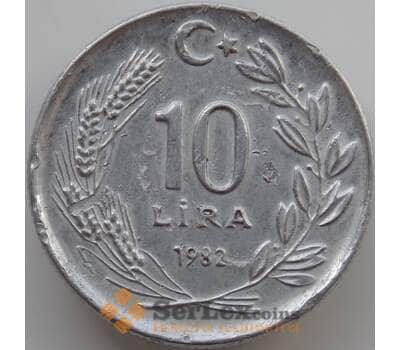 Монета Турция 10 лир 1982 КМ950.1 VF арт. 11526
