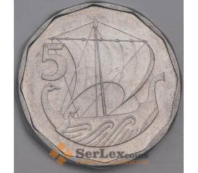 Монета Кипр 5 милс 1981 КМ50.1 AU арт. 39257
