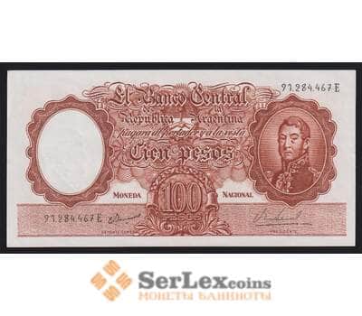 Аргентина 100 песо ND 1967-1969 Р277(1Е) aUNC арт. 54292