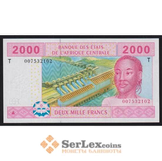 Конго 2000 франков 2002 Р108Та UNC арт. 52807