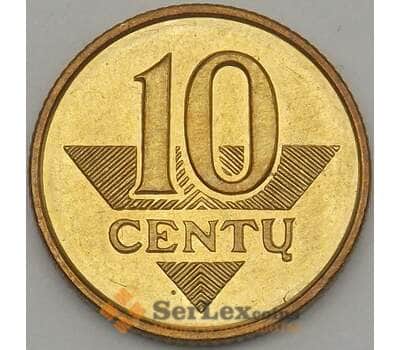 Монета Литва 10 центов 1997 КМ106 aUNC арт. 18804