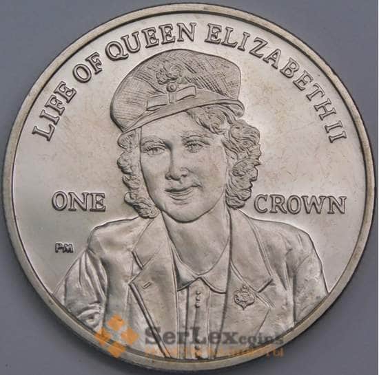 Фолклендские острова монета 1 крона 2012 КМ166 BU Елизавета II как медсестра арт. 42411