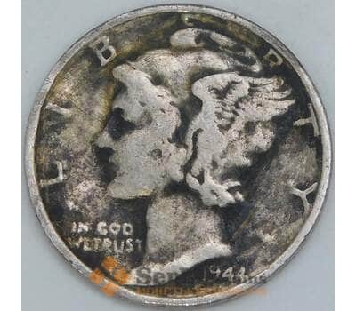 США дайм 10 центов 1944 КМ140 F арт. 56850