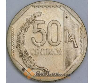 Перу 50 сентимо 2003 КМ307.4 VF арт. 57659