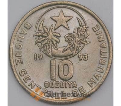Мавритания монета 10 угий 1993 КМ4 AU арт. 44736