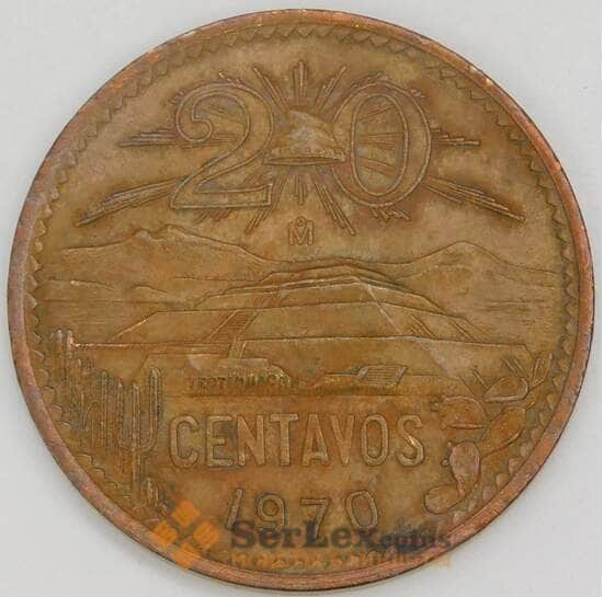 Мексика 20 сентаво 1970 КМ440 XF арт. 56371