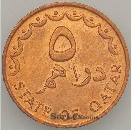 Катар 5 дирхам 1978 КМ3 UNC Корабль арт. 18936