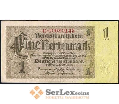 Банкнота Германия 1 рент марка 1937 Р173 VF арт. 37995