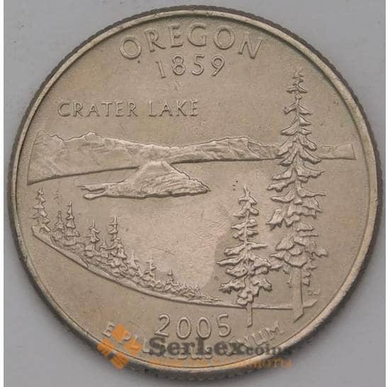 США 25 центов 2005 КМ372 P UNC Орегон арт. 18913