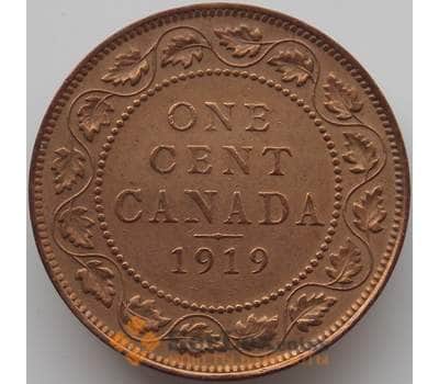 Монета Канада 1 цент 1919 КМ21 VF+ арт. 11673