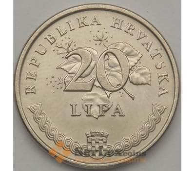Монета Хорватия 20 липа 1999 КМ7 UNC (J05.19) арт. 18721