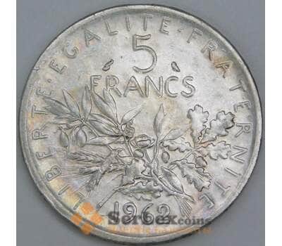 Франция 5 франков 1962 КМ926 XF арт. 57071