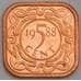 Суринам монета 5 центов 1988 КМ12b UNC арт. 41491