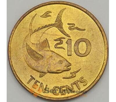 Монета Сейшельские острова 10 центов 2000 КМ48 UNC арт. 18778