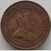 Монета Канада 1 цент 1910 КМ8 VF арт. 11661