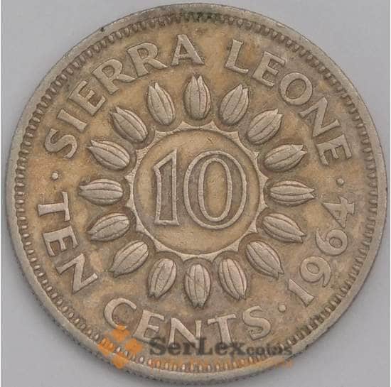 Сьерра-Леоне монета 10 центов 1964 КМ19 XF арт. 18649