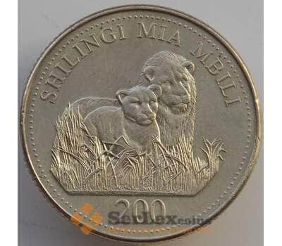 Монета Танзания 200 шиллингов 1998 КМ34 aUNC арт. 14013