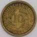 Монета Германия 10 пфеннигов 1925 D КМ40 VF арт. 15048