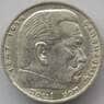 Германия 5 марок (рейхсмарок) 1936 F КМ86 aUNC Серебро (J05.19) арт. 14767