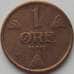 Монета Норвегия 1 эре 1912 КМ367 VF арт. 11404