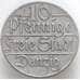 Монета Данциг 10 пфеннигов 1923 КМ143 XF арт. 12985