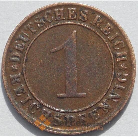 Германия 1 пфенниг 1935 G КМ37 XF (J05.19) арт. 15076