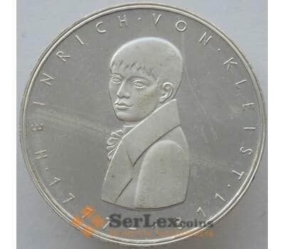 Монета Германия 5 марок 1977 КМ146 Proof Серебро Генрих фон Клейст (J05.19)  арт. 15923