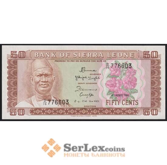Сьерра-Леоне 50 центов 1984 Р4е UNC арт. 43644