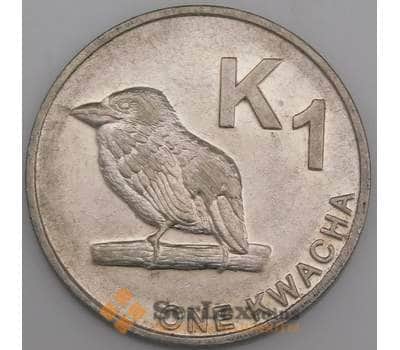 Замбия монета 1 квача 2013-2014 КМ209 XF арт. 44936