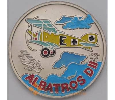 Монета Куба 1 песо 1994 КМ547 Известные самолёты - Albatros D.II арт. 36803