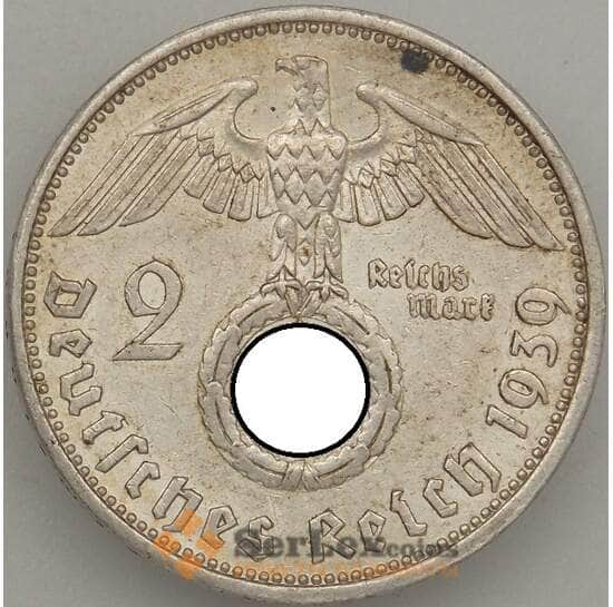 Германия 2 марки 1939 A КМ487 XF Серебро арт. 18862