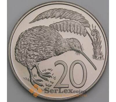 Новая Зеландия монета 20 центов 1987 КМ62 Proof арт. 49199