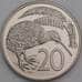 Новая Зеландия монета 20 центов 1987 КМ62 Proof арт. 49199