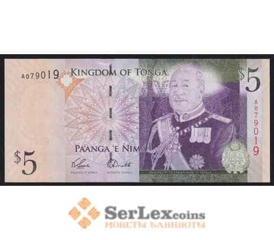 Тонга 5 паанга 2009 Р39(1) UNC арт. 52249