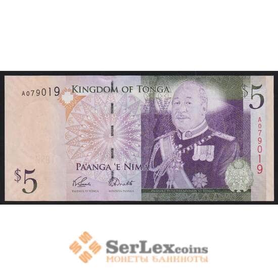 Тонга 5 паанга 2009 Р39(1) UNC арт. 52249