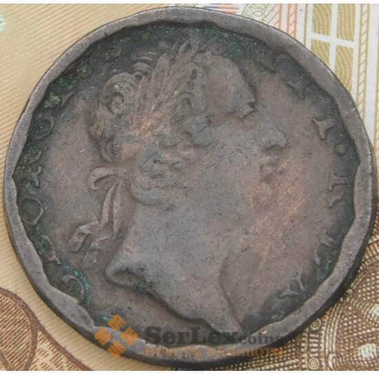 Ирландия 1/2 пенни 1769 КМ137 VG арт. 38389